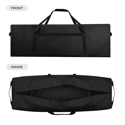 Duffel Bag for Travel, 60 Inch Large Sturdy & Water Resistant Storage Bag, Durable 600D Oxford Fabric Travel Duffel Luggage Bags for Camping (Black)2