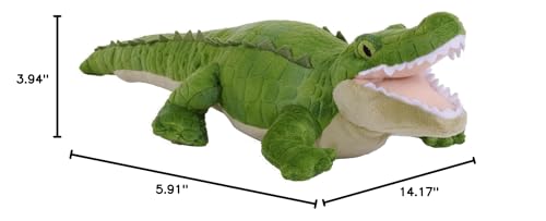 Wild Republic Cuddlekins Eco Mini Alligator, Stuffed Animal, 8 Inches, Plush Toy, Fill is Spun Recycled Water Bottles, Eco Friendly - Image 2