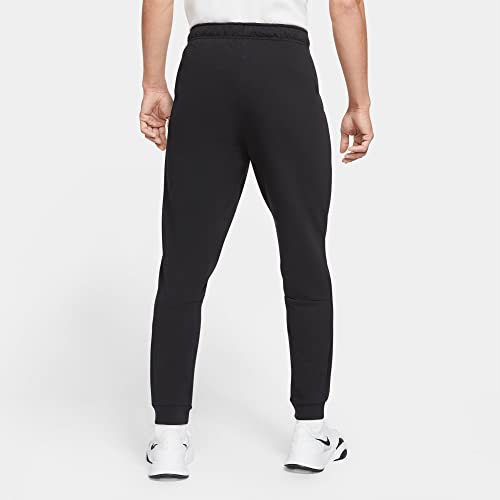 Nike Dry Men's Dri-FIT Taper Fitness Fleece Pants (Black/White, CZ6379-010)3