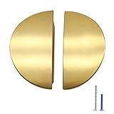 Photo Gallery jiozermi 4 confezioni di tiranti per cassetti a semicerchio, 2 tiranti per cassetti da 1/2", tiranti per armadi a mezza luna, in ottone massiccio, oro Photo Gallery jiozermi 4 confezioni di tiranti per cassetti a semicerchio, 2 tiranti per cassetti da 1/2", tiranti per armadi a mezza luna, in ottone massiccio, oro