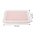 ＡＷＨＡＯ Dog Potty Toilet Training Tray Mesh Potty Training Tray Puppy Pee Pad Holder Potty Trainer for Puppies, Pink