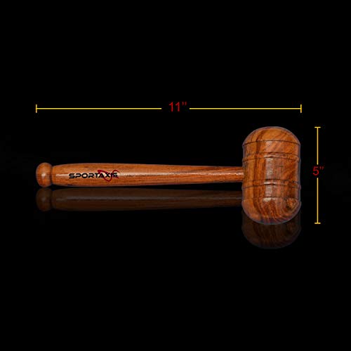 Sportaxis Premium Cricket Bat Mallet - Standard Wooden Bat Knocking Mallet (Premium) #TOP2