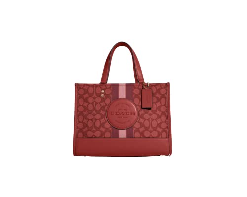 COACH Dempsey Carryall In Signature Jacquard With Stripe Patch (IM/Red Apple Multi) COACH Dempsey Carryall In Signature Jacquard With Stripe Patch (IM/Red Apple Multi)