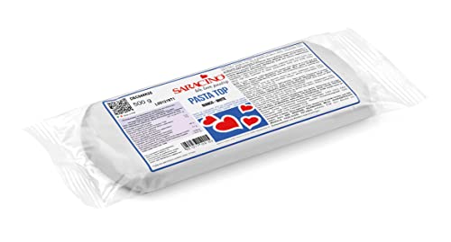Saracino Pasta di Zucchero Top Bianca per Copertura da 500 g senza Glutine Made in Italy