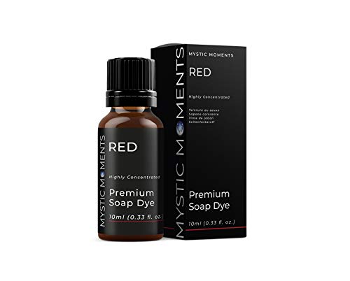 Mystic Moments | Red - Highly Concentrated Soap Dye 10Ml | Perfect For Soap Making, Creams And Lotions