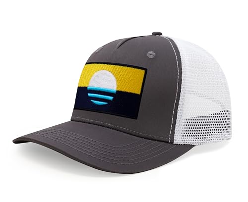 Image of International Tie City Hat for Men and Women, Adjustable Snapback Trucker Baseball Cap with Embroidered Patch
