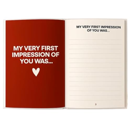 Tagebuch für Paare, 21 x 27 cm, leichter 120 g Karton mit Anleitung zum von Beziehungen, ideal für Anfänger, Paare, Hochzeiten