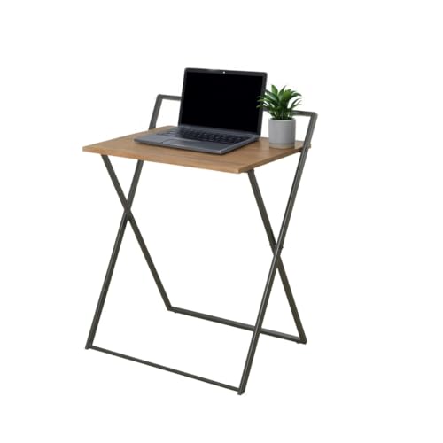 Catálogo para Comprar On-line Mini Escritorio más recomendados. 41 EKE Mesa de Apoyo Escritorio Oficina Madera y Acero Moderno Minimalista Metal Duradero Ahorrador De Espacio Homeoffice facil Armado