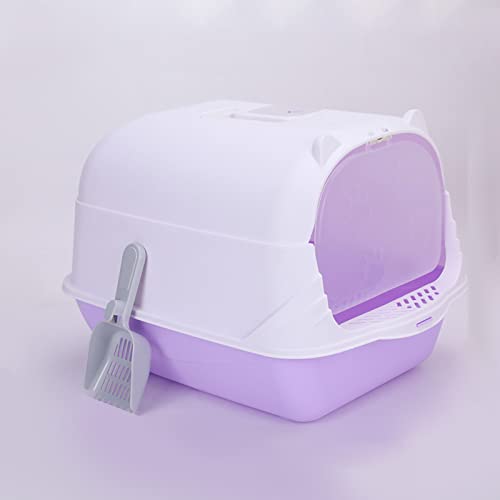 Caja sanitaria grande para gatos con tapa y mango miniatura 1