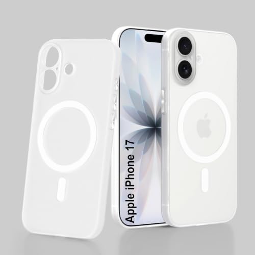 Image of ZAP CASE Paper Thin Case for iPhone 17 | Ultra-Slim 0.5 mm Back Cover | Metal Buttons | Lightweight | Matte Finish | Anti-Fingerprint | Scratch Resistant | Camera Protection | Magsafe | White