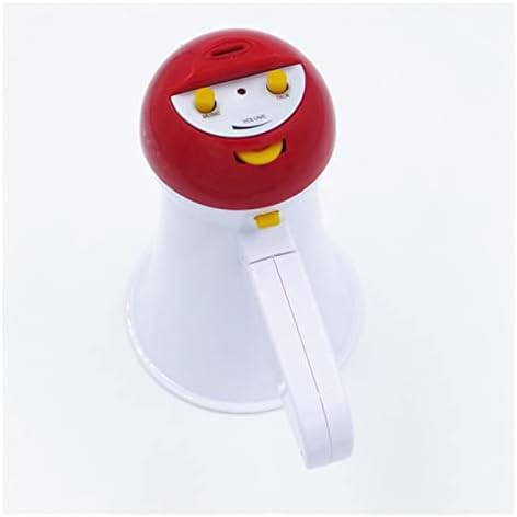 Portable Megaphone Bullhorn 5W Handheld Megaphone Amplifier Loud Speaker Bullhorn Loudspeaker Record Play for Tourist Guider Teacher Training Speech Powerful and Lightweight Amplifiers