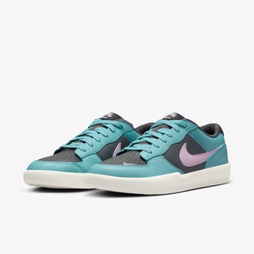 Image of Nike SB Force 58 Premium Skate Shoes (DV5476-400, Denim Turquoise /Dark Smoke Grey) Size 11.5