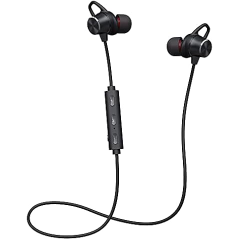 Bluetooth Earphones, Wireless Headset Jogging Running Fitness Bluetooth Earbuds 4.1 Stereo with Microphone 8 Hours Playtime Magnetic, Noise Reduction Water Proof for iPhone Android Samsung Cover