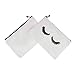 LJY 9 Pieces Eyelash Pattern Makeup Cosmetic Travel Pouches Toiletry Bag Cases with Zipper for Women and Girls, 3 Colors