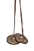 Tibetan tingsha cymbals - 6.2 cm - om mane padme hum symbols embossed bell tibetan cymbals chimes manjeere meditation prayer musical instrument