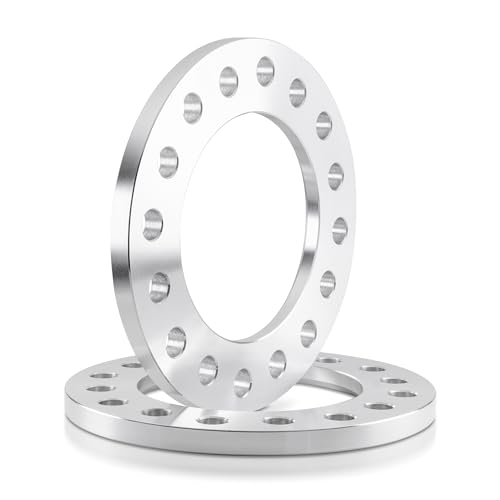 2 Pieces 1/4" Lug Centric Wheel Spacers Dual Pattern Custom CNC 8x165.1 8x6.5 8x170 Compatible for Chevy GMC Trucks Pick Up