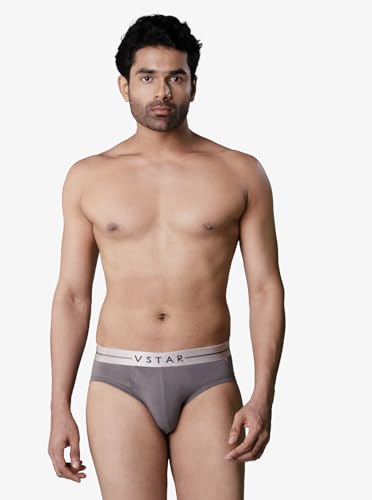 Image of VSTAR SG 04 Men's Cotton Elastane Brief with Metallic Waistband