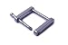 Bobeey 4pcs Rectangular Buckles For purses making,SCREW Rings Buckles Strap Connector Purse Hardware Bag Loop BBC7 (1'', Black Gun)