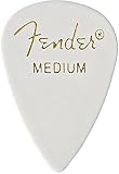 Fender 098-0351-380 351 Shape Classic Picks, Medium, White, 144 Count