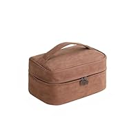 Hemompito Cosmetic Bag for Women, Large Makeup Bag with Detachable Small Bag, Waterproof Makeup Pouch with Handle & Multiple Compartments, Smooth Zippers, Easy to Clean, Built to Last for Home, Travel