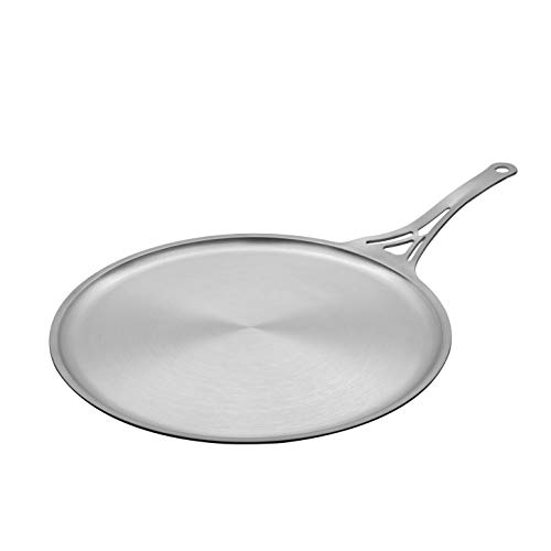 SOLIDTEKNICS nöni 11-inch Skillet Lid/Crêpe Pan – Two-in-One Seamless Cookware, 1/8-inch Ferritic Stainless