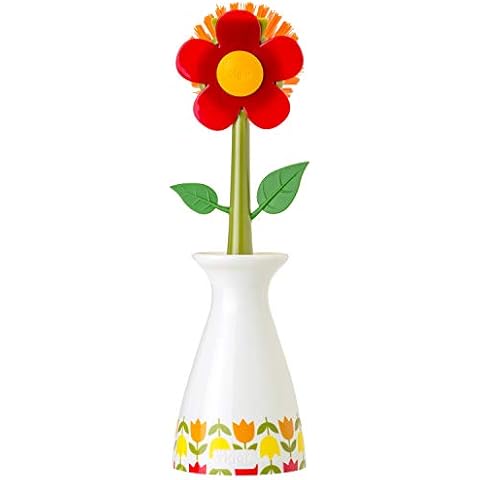 VIGAR Dish Brush, PP, red, 7.5 x 7.5 x 25.5 cm Cover
