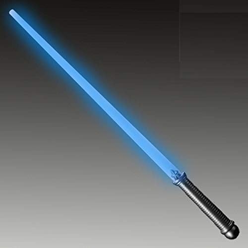 Lumistick LED Light Saber Sword | Lightsaber Glowing Swords Realistic Toy Expandable Spinning Ball (Blue, 1 Sword)