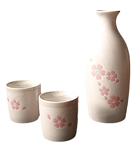 Amazon.co.jp: 美濃焼 さくら 桜 酒器セット おしゃれ 徳利 おちょこ