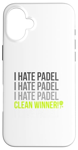 Ironic Padel Player Hobby Sports Case for iPhone 16 Plus