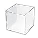 Acrylic Clear Cube Perspex Display Box Case Plastic Base Dustproof