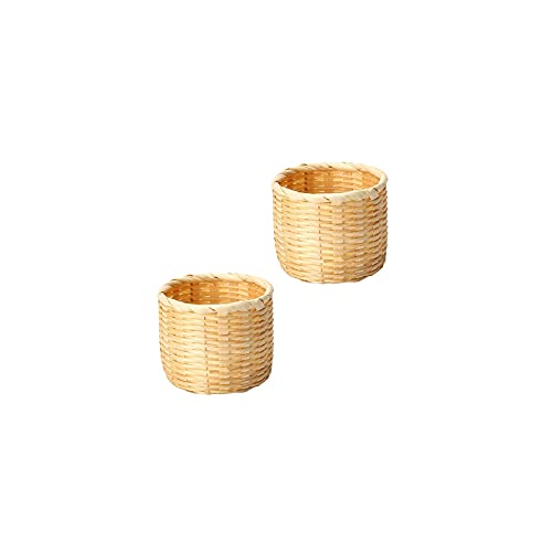 Psampa Storage Totes With Lids 2Pcs Woven Tea Baskets Simple Bamboo Woven Tea Leaves Container Storage Box Psampa Storage Totes With Lids 2Pcs Woven Tea Baskets Simple Bamboo Woven Tea Leaves Container Storage Box