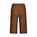 Zzalalana Boys Girls Chino Shorts Flat Front Dress Shorts Youth Kids Summer School Uniform Shorts with Pockets 4-14 Years Brown