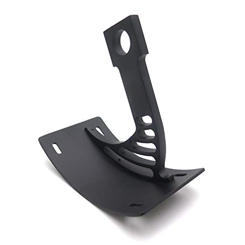 Htt Motorcycle Black Vertical Curved Mount License Plate Bracket Tag Holder For Kawasaki 1998-2005 Zx-R6/ 2003-2014 Zx-6R Rr(636)/ 1998-2005 Zx-7/1996-2003 Zx-7R #TOP5