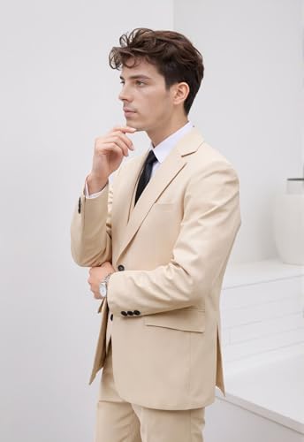 Suits for Men 3 Piece Slim Fit Blazer Vest Pant for Men Wedding Prom Party Business Tuxedo3