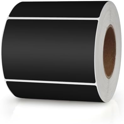 Amazon.com : Meitaat Black Rectangle Stickers 3 x 2 Inch Color Coding ...