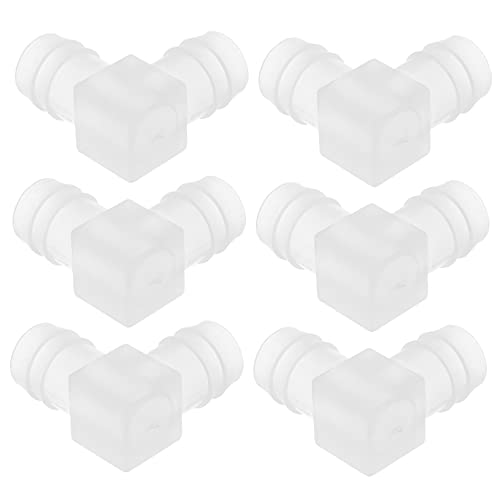 ANDRESLAD 6 Unidades Conector De Codo l De Manguera De Plástico Accesorios De Manguera De Plástico Conector De Articulación Recto
