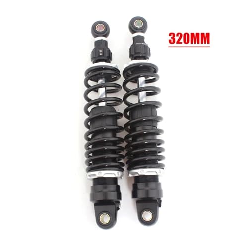 Amortisseurs moto 320mm noirs pour suspension arrière réglable de Kawasaki