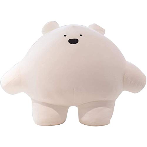 Image of 9 inch Cute Bear Plush Stuffed Animal Body Pillow Fat Cartoon Cylindrical Body Pillows for Kids, Super Soft Hugging Toy Gifts for Bedding, Kids Sleeping Nap Kawaii Pillow