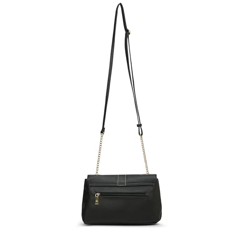 Image of Caprese Lexi Medium Sling Bag for Women | Solid Faux Leather Crossbody Handbag with Adjustable Strap | Stylish Shoulder Purse with Zipper & Magnetic Button Closure | Everyday Office & Travel