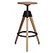 POPA Sedia Pieghevole Moderna Minimalista Sgabello Alto, Legno Solido Europeo Rotonda Bar Stool, ruotabile di Sollevamento Solido Sedia di Legno Bar, Moda Creative Design Tempo Libero Sgabello
