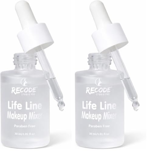 Image of Recode Life Line Makeup Mixer 30ml | Long Lasting | Waterproof | Brings Life to Old Makeup Products (Pack of 2)