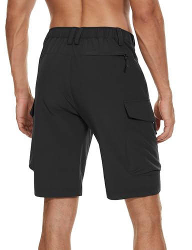 Moosehill Men's Hiking Cargo Shorts with 7 Pockets Quick Dry for Casual Work3