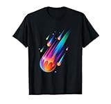 Colorful Lyrid Meteor Shower World Meteorological Day T-Shirt
