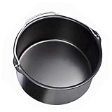 SOLUSTRE Molde para Bizcocho de Antiadherente para Freidora de Aire Accesorio de Cocina Compacto y Fácil de Limpiar para Hornear Tartas y Postres Casa y Restaurantes