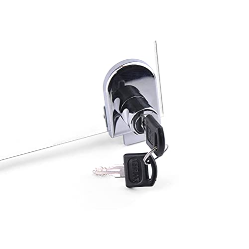 SagaSave Glass Door Lock, Double Door Security Lock with Keys for Home Hotel Bathroom Showcase (One for All Keys) - Image 4