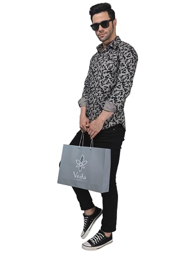 Image of TryBuy Unique Elegant Men's Cotton Casual Printed Full Sleeves Shirt