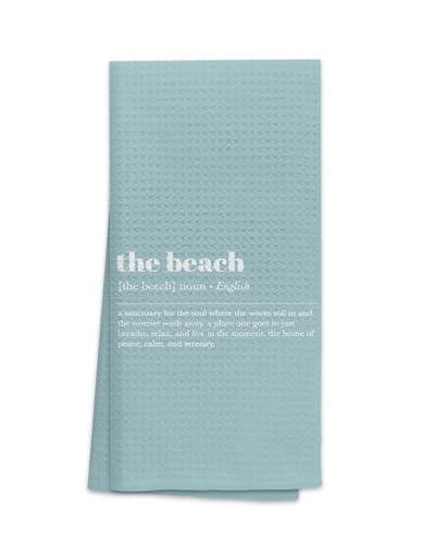 OHSUL The Beach Definition Kitchen Towels Dish Towels Dishcloth,Summer Beach Hand Towels Tea Towel for Bathroom Kitchen Decor,Housewarming Gifts,Beach Lovers Gifts