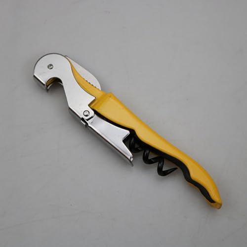 ソムリエナイフ ワインオープナー ステンレス製 コルク抜き 栓抜き プロ ウェイター&バーテンダー向け 多機能ナイフ ワイン用品 コルクスクリュー コルク抜き