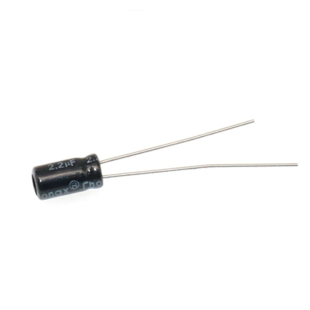 ZDVHOMCB 50PCS Electrolytic Capacitor 50V2.2UF Volume 4 * 7MM 2.2UF/50v