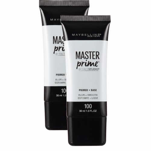 Maybelline Face Studio Master Prime Face Primer Makeup Base,Blur + Smooth,(Pack of 2)